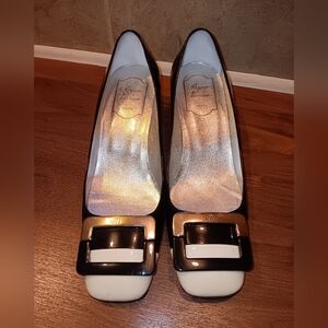 Elegant Black and White Roger Vivier